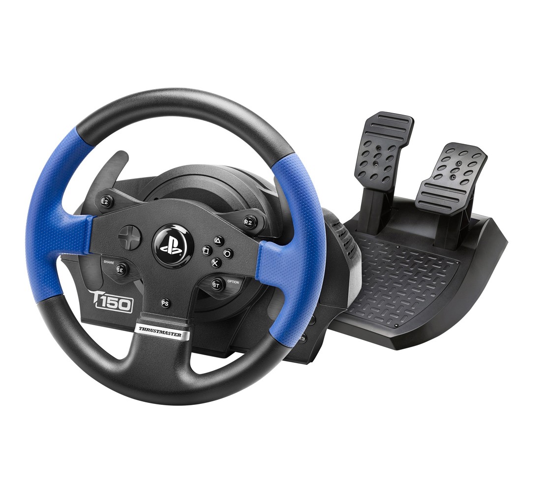 Playseater Thrustmaster Lenkrad T150 RS für PS3 + PS4 + PC